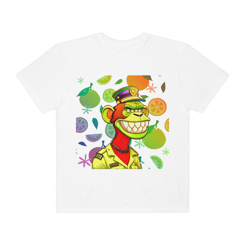 Messy Ape Police Unisex Garment-Dyed T-shirt