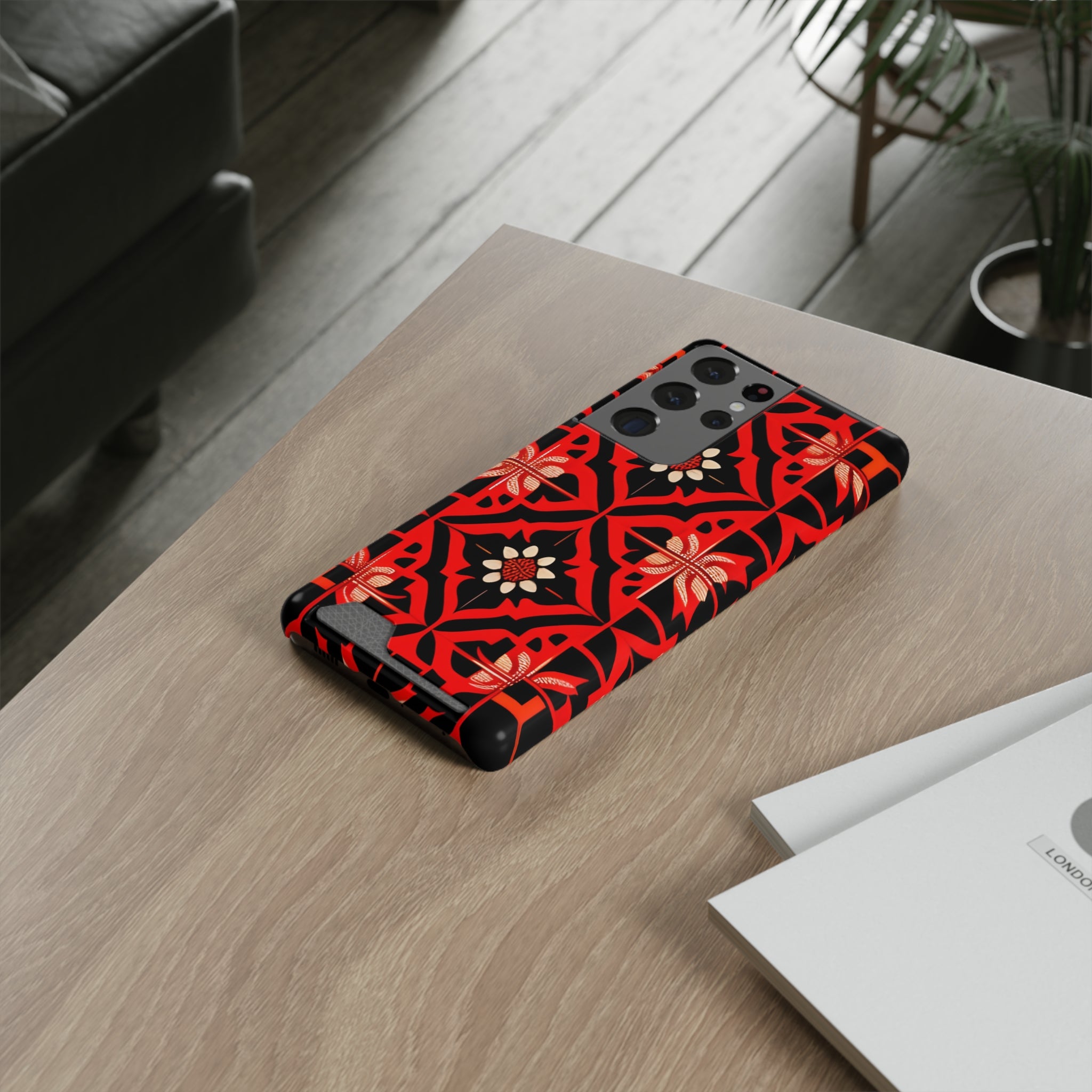 Phone Case With Card Holder ( Indonesian Style I801)
