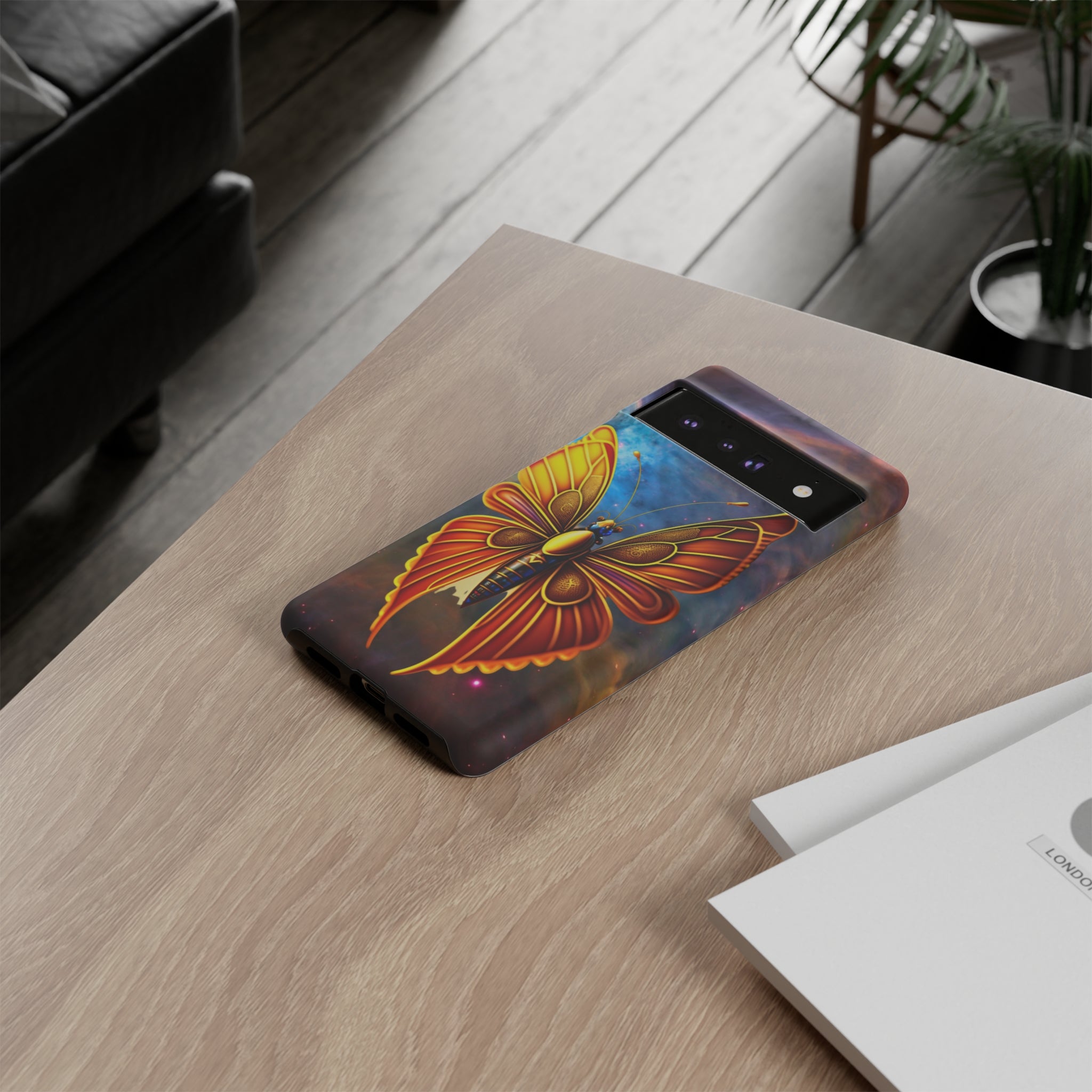 Butterfly on Space Tough Case