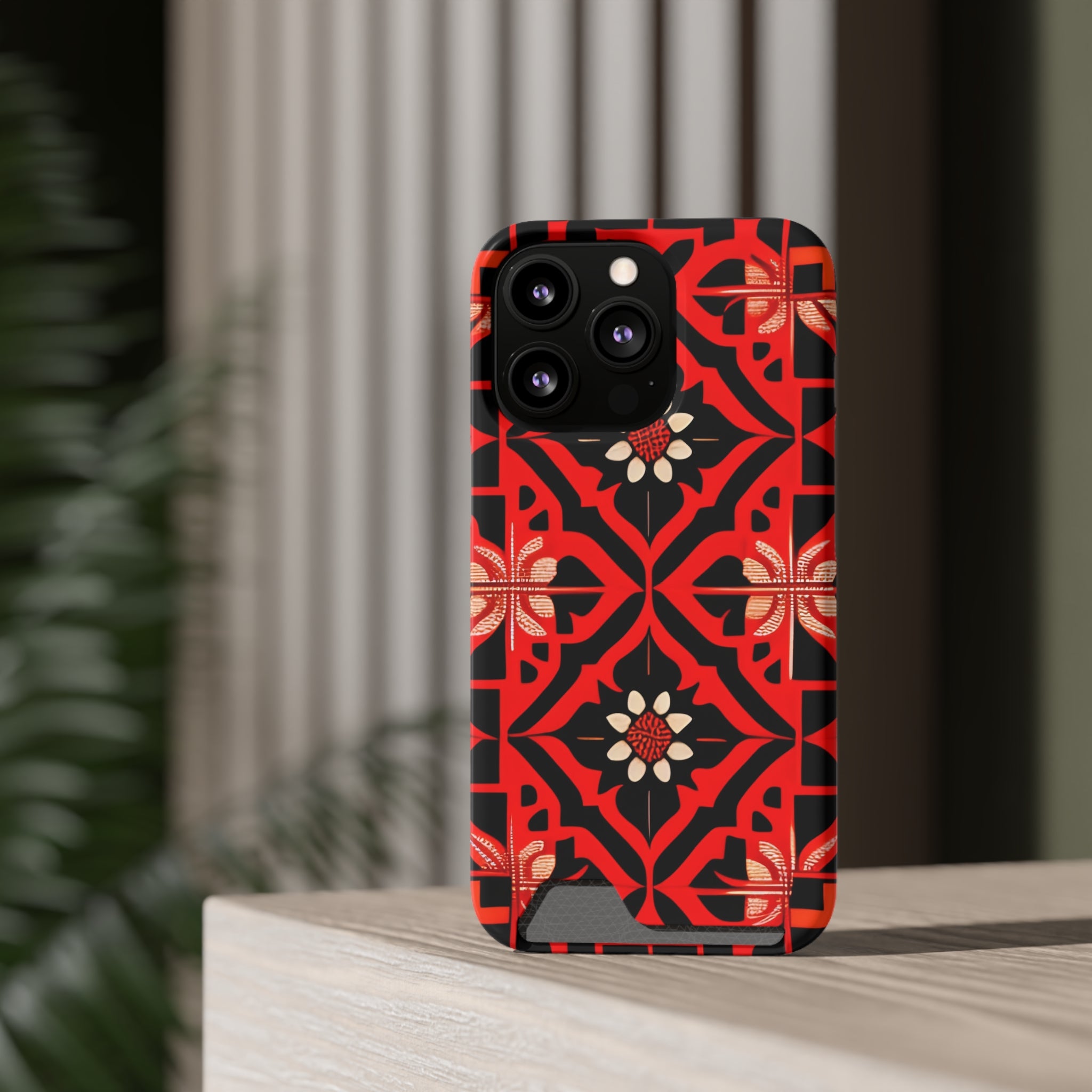 Phone Case With Card Holder ( Indonesian Style I801)