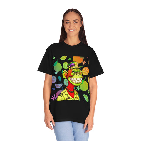 Messy Ape Police Unisex Garment-Dyed T-shirt
