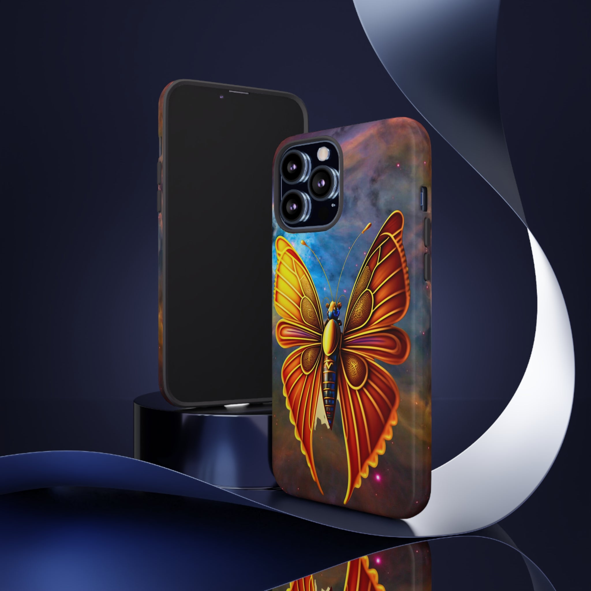 Butterfly on Space Tough Case