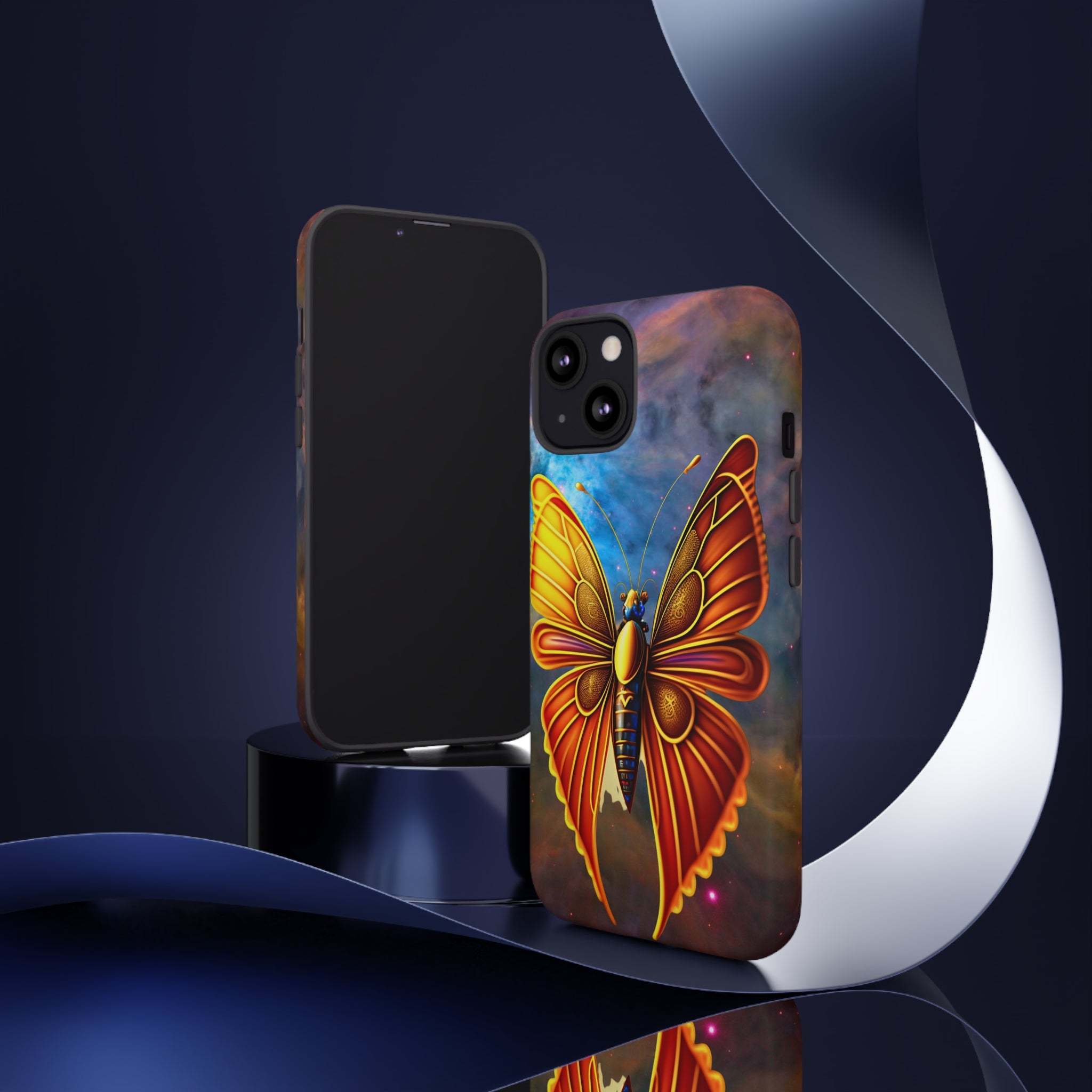 Butterfly on Space Tough Case