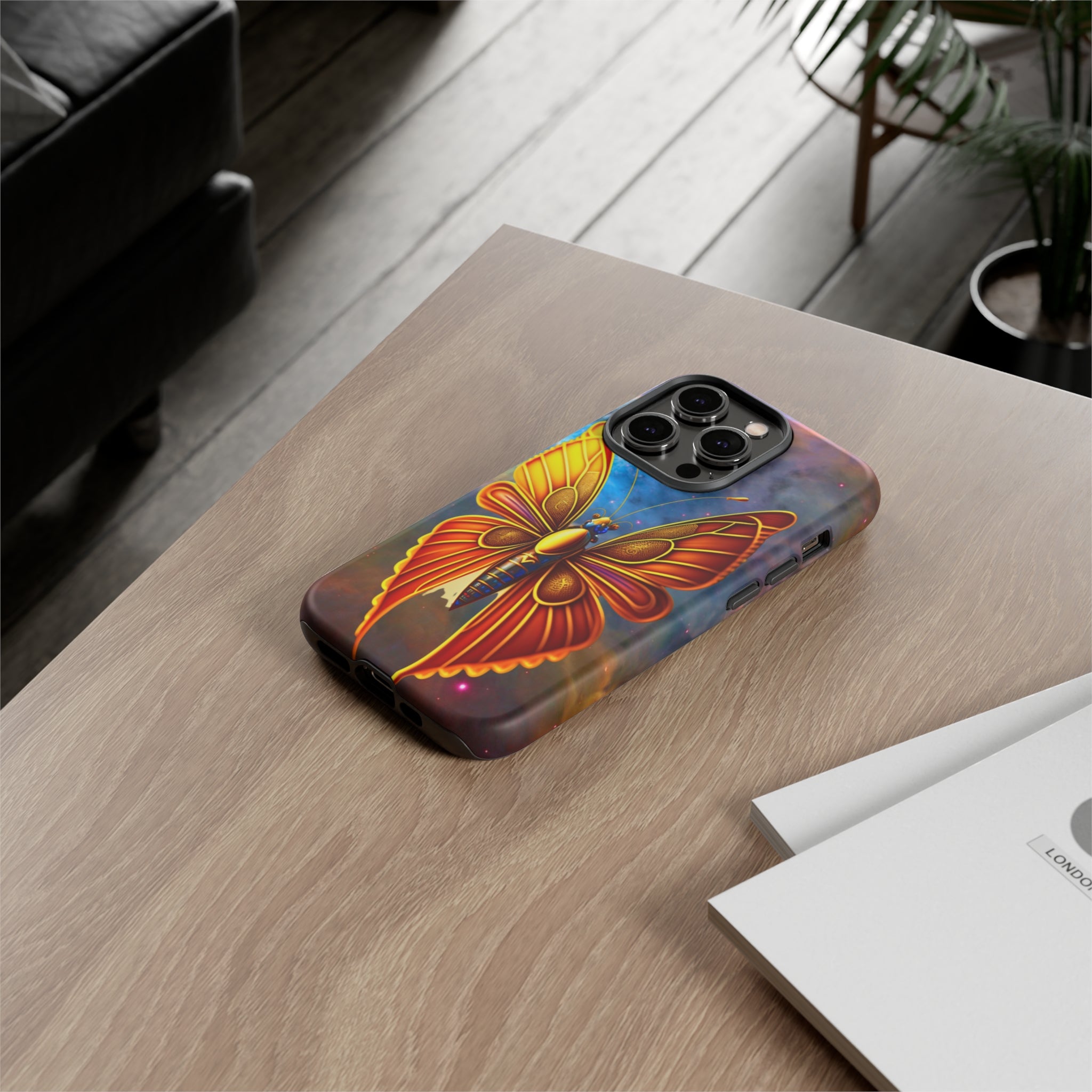 Butterfly on Space Tough Case