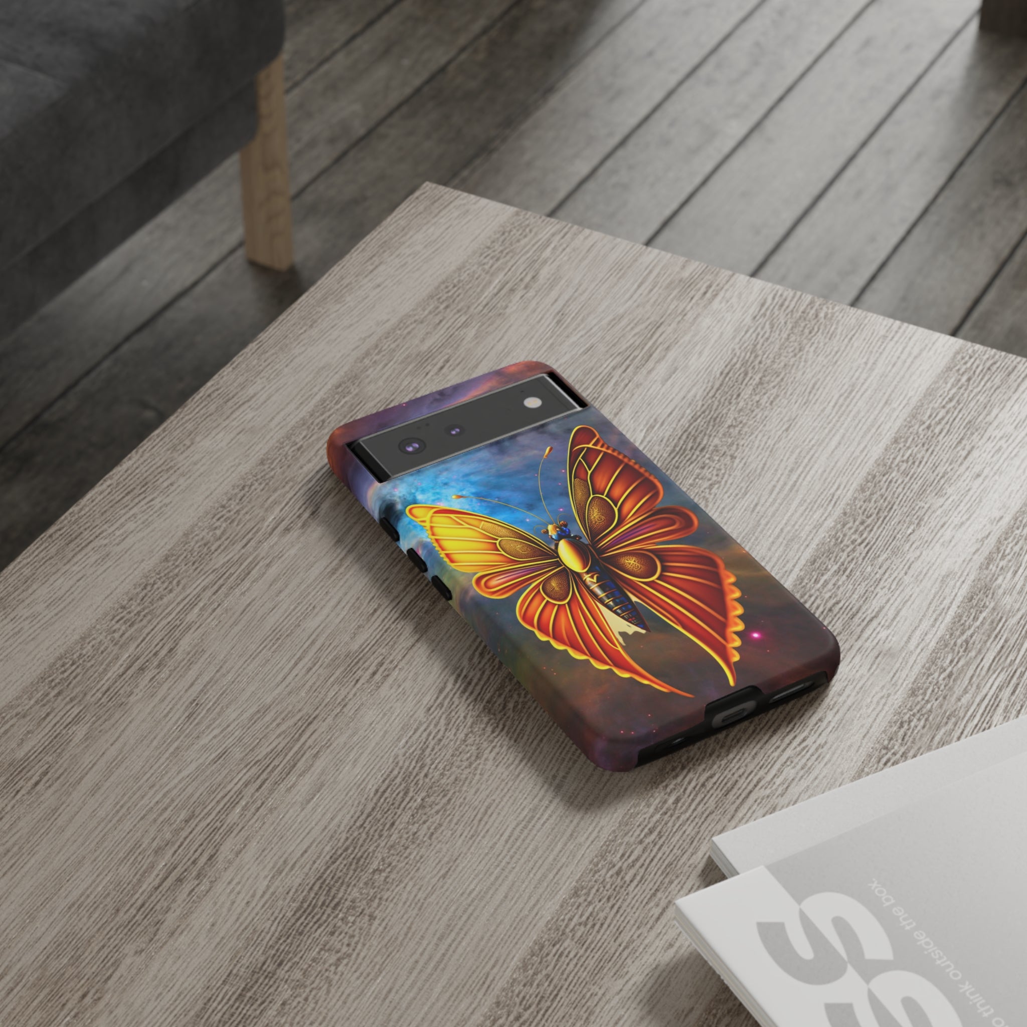 Butterfly on Space Tough Case