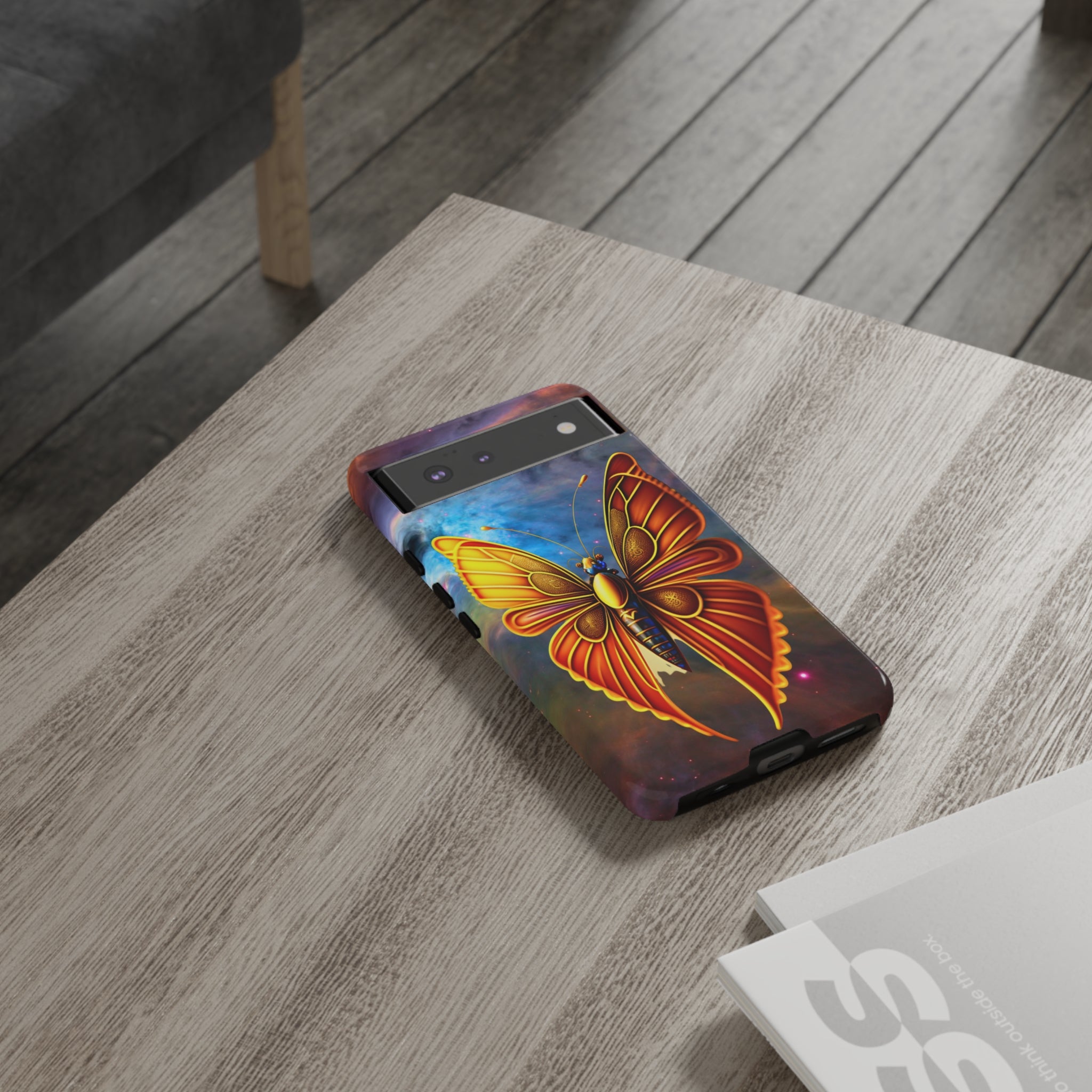 Butterfly on Space Tough Case
