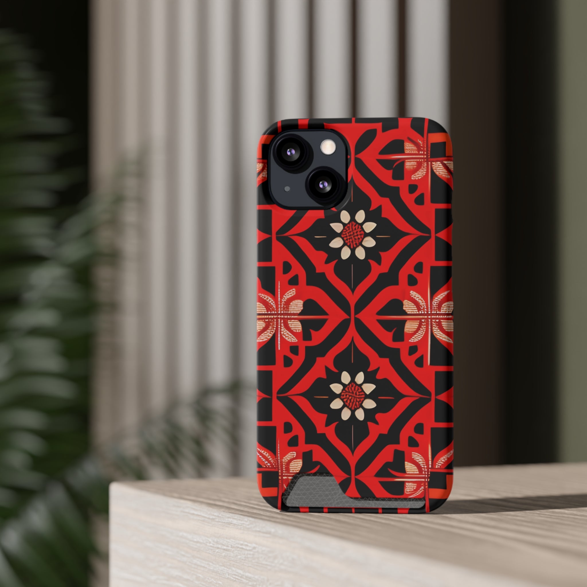 Phone Case With Card Holder ( Indonesian Style I801)