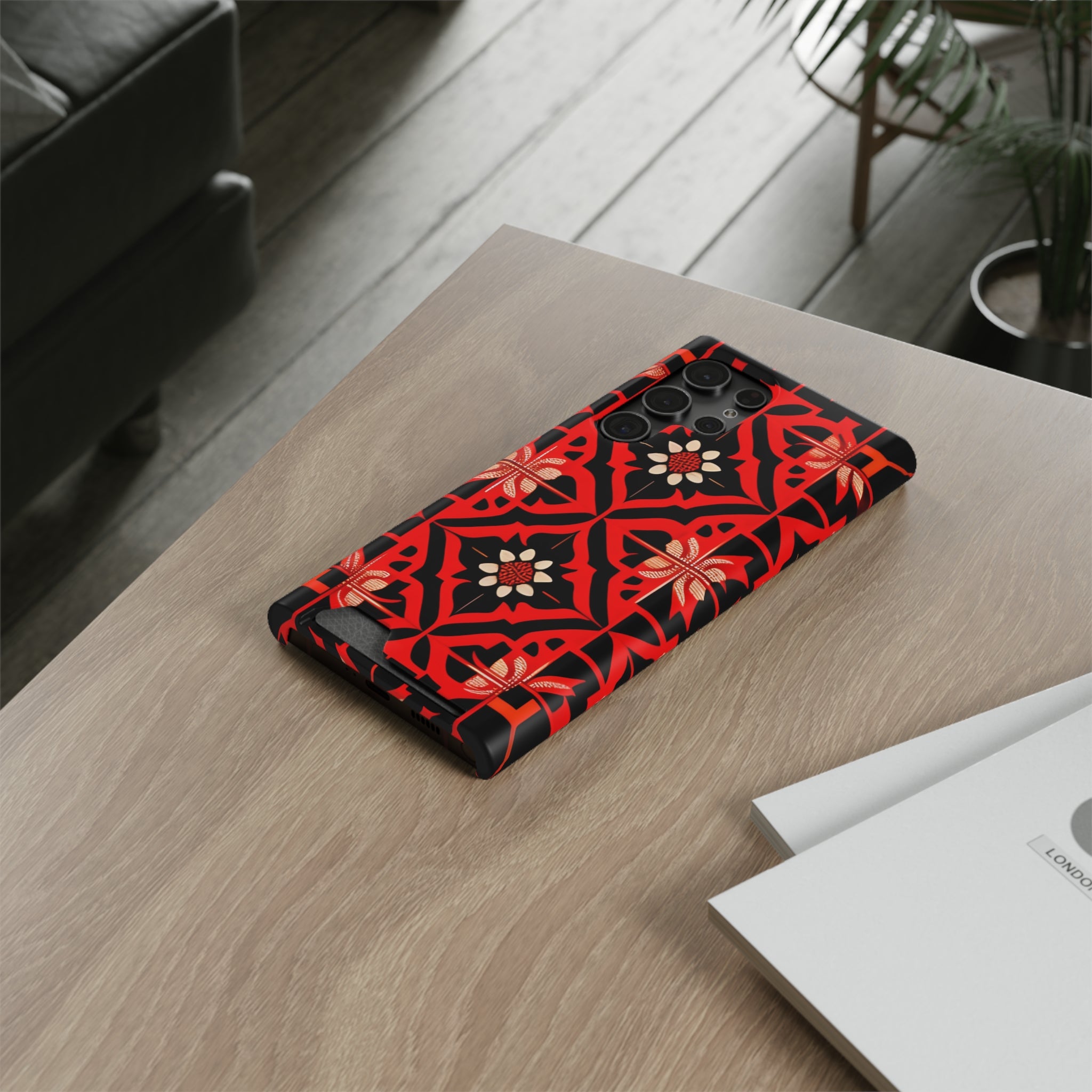 Phone Case With Card Holder ( Indonesian Style I801)