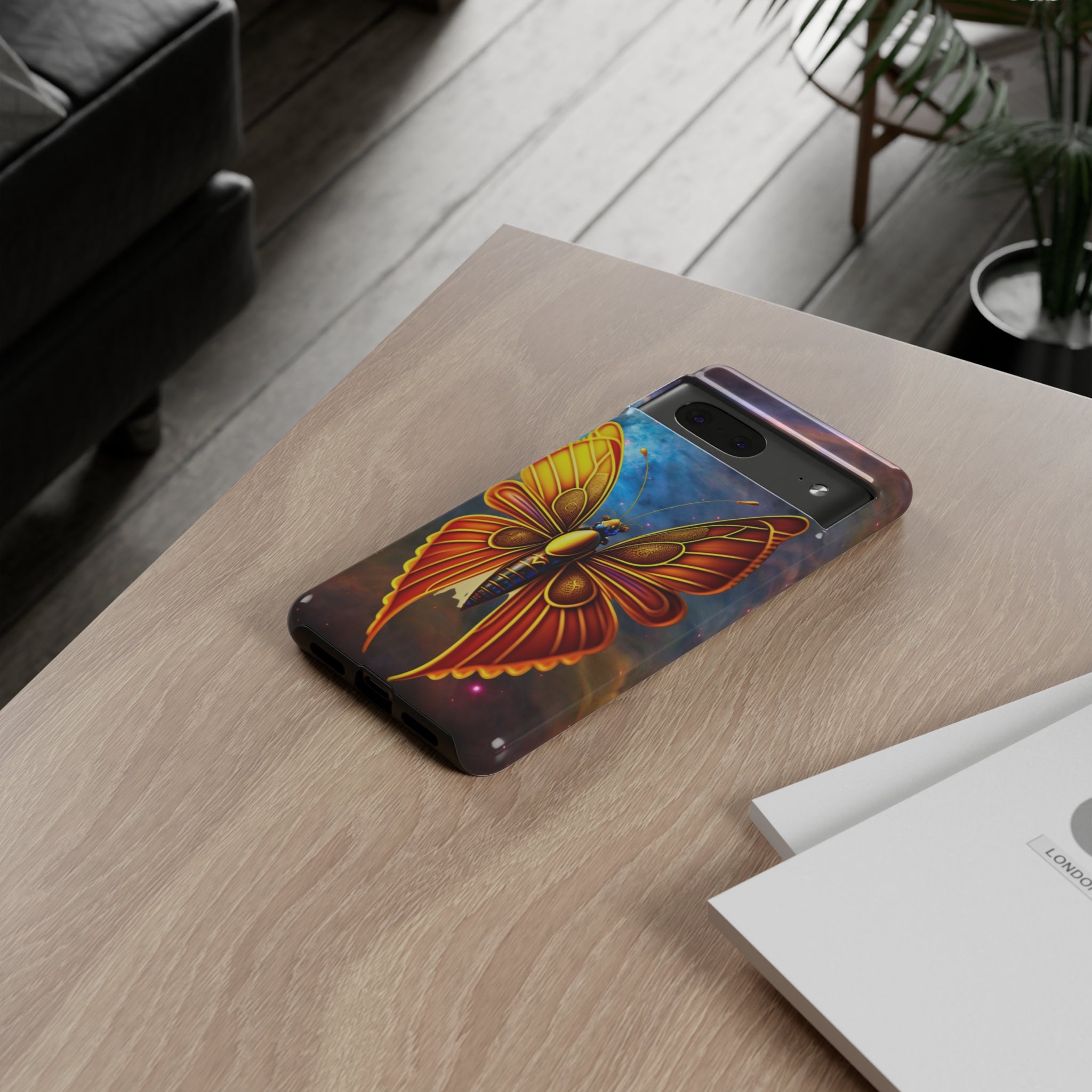 Butterfly on Space Tough Case