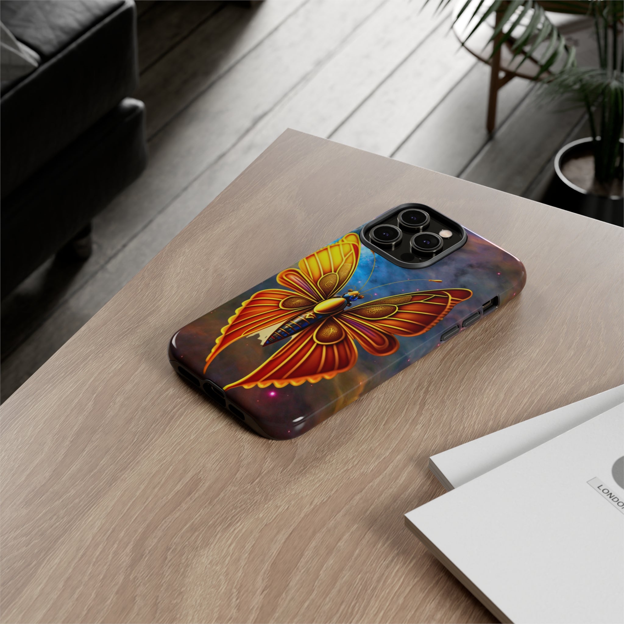 Butterfly on Space Tough Case