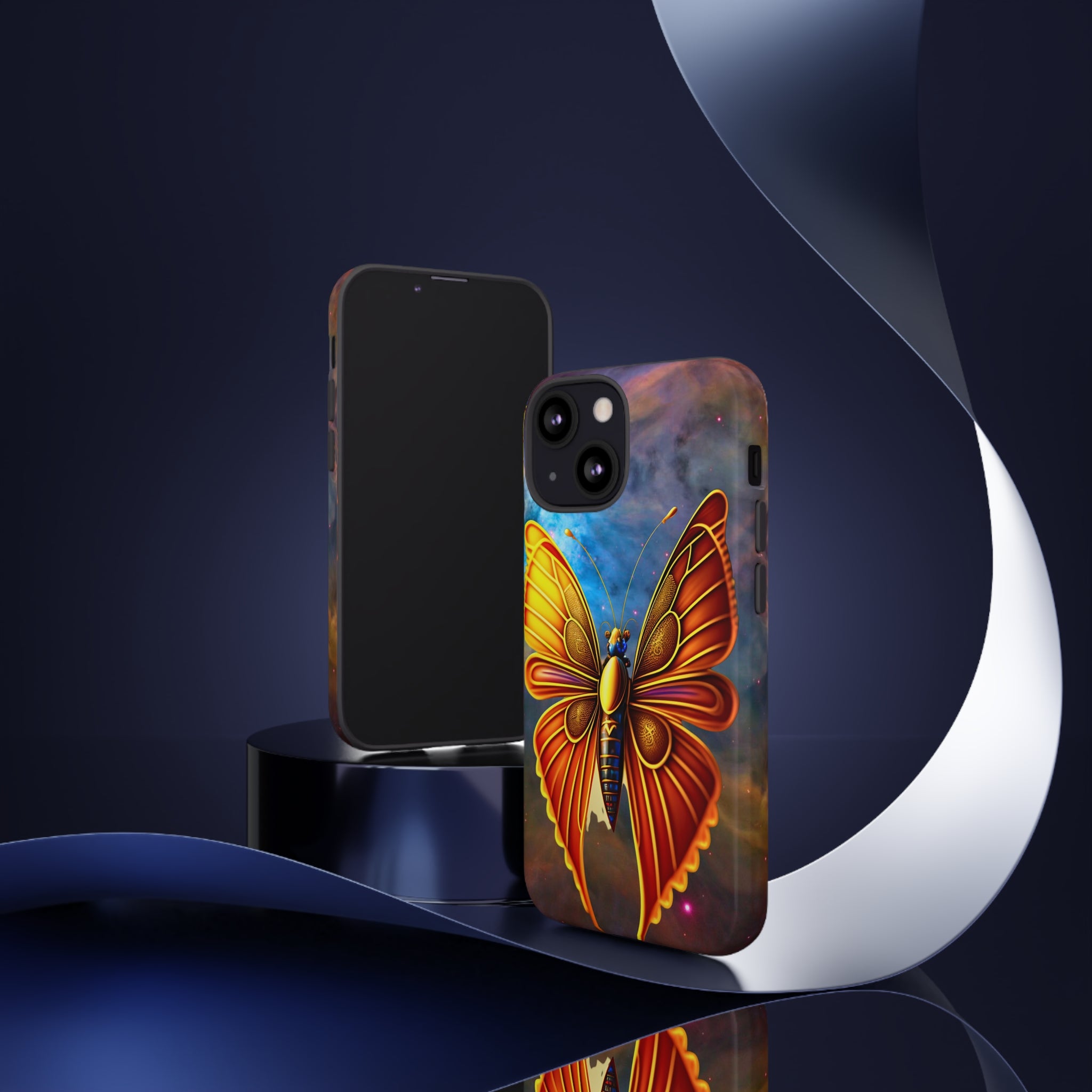 Butterfly on Space Tough Case