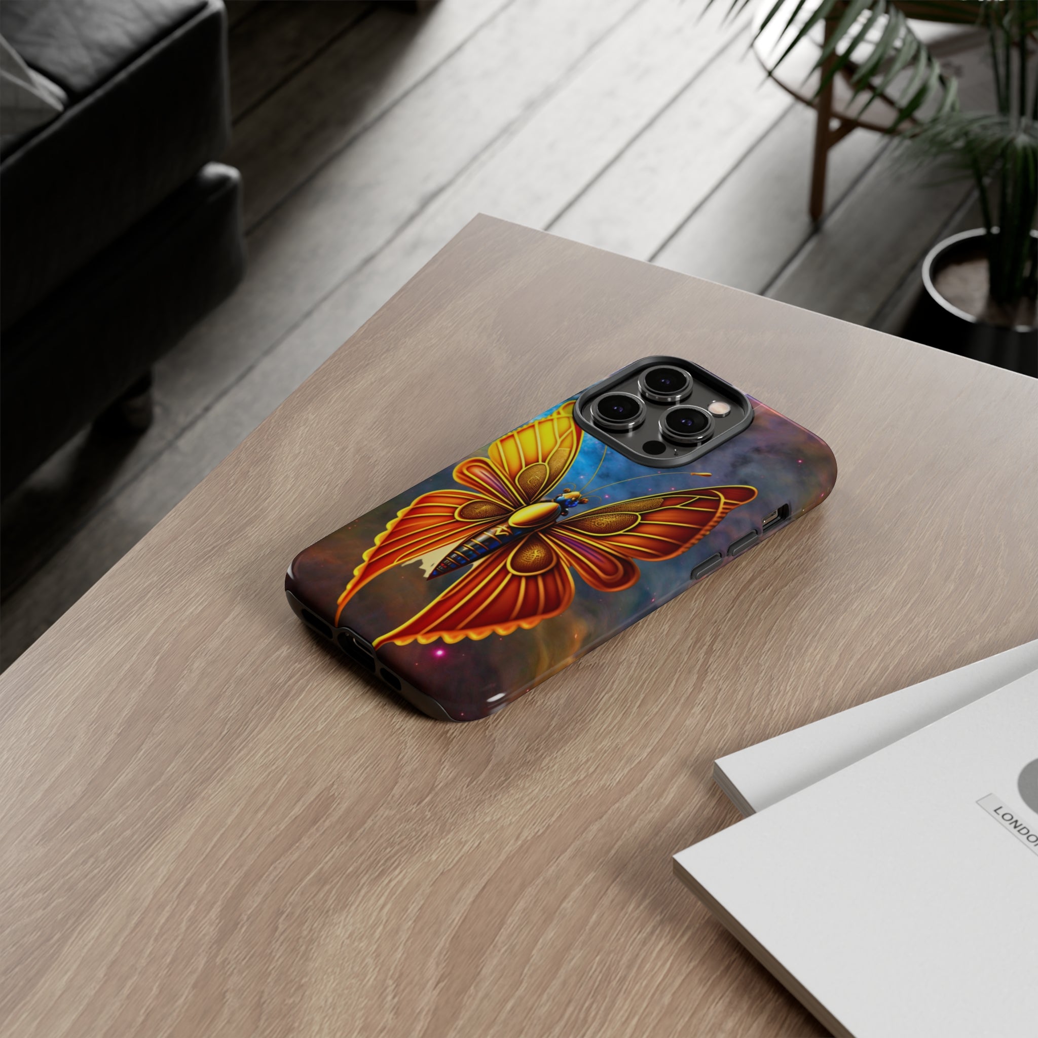 Butterfly on Space Tough Case