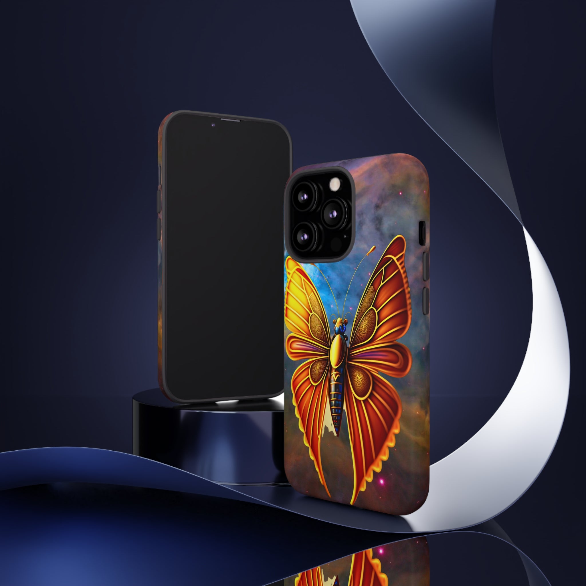 Butterfly on Space Tough Case