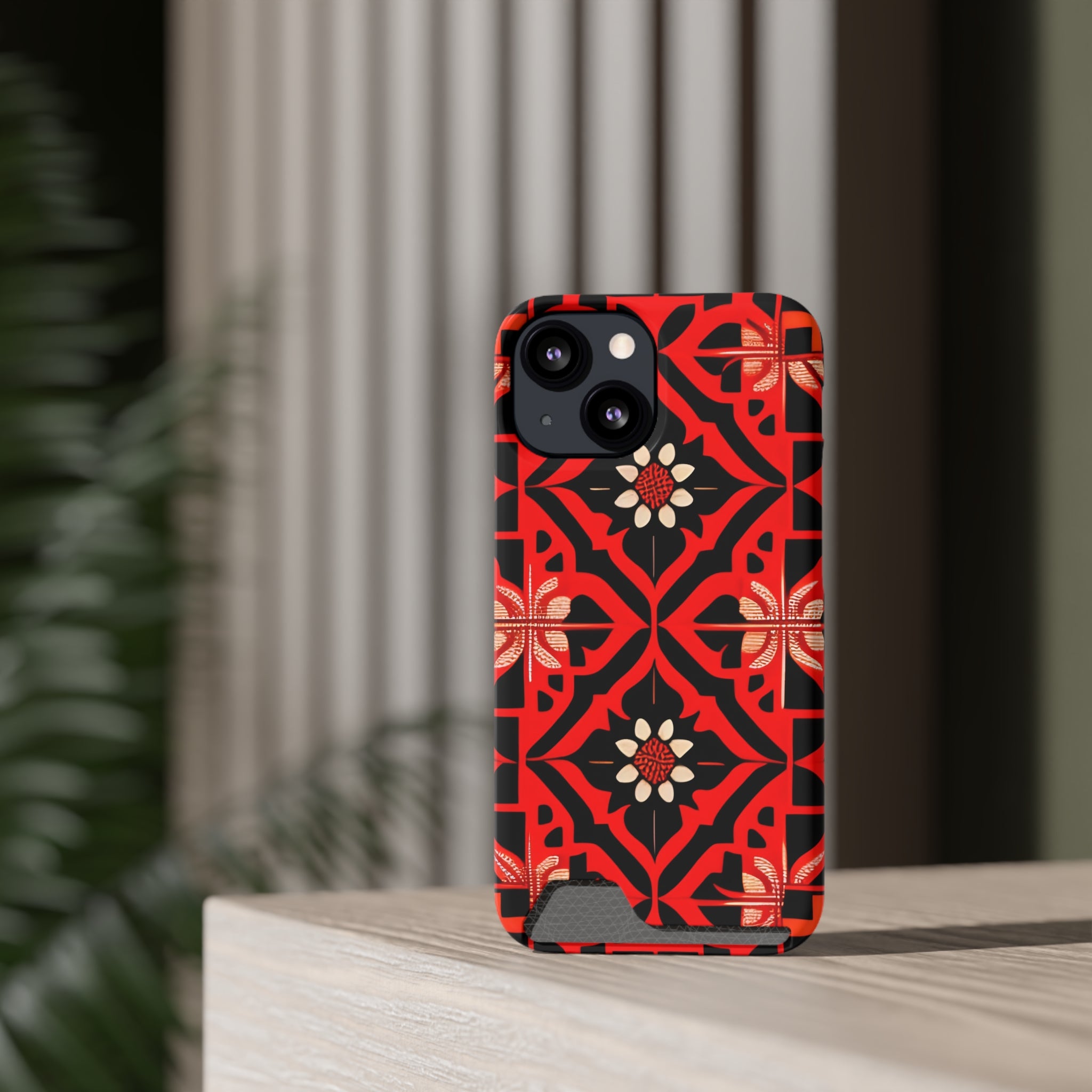 Phone Case With Card Holder ( Indonesian Style I801)