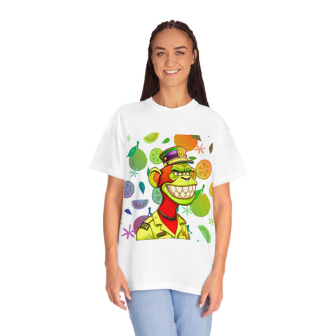 Messy Ape Police Unisex Garment-Dyed T-shirt