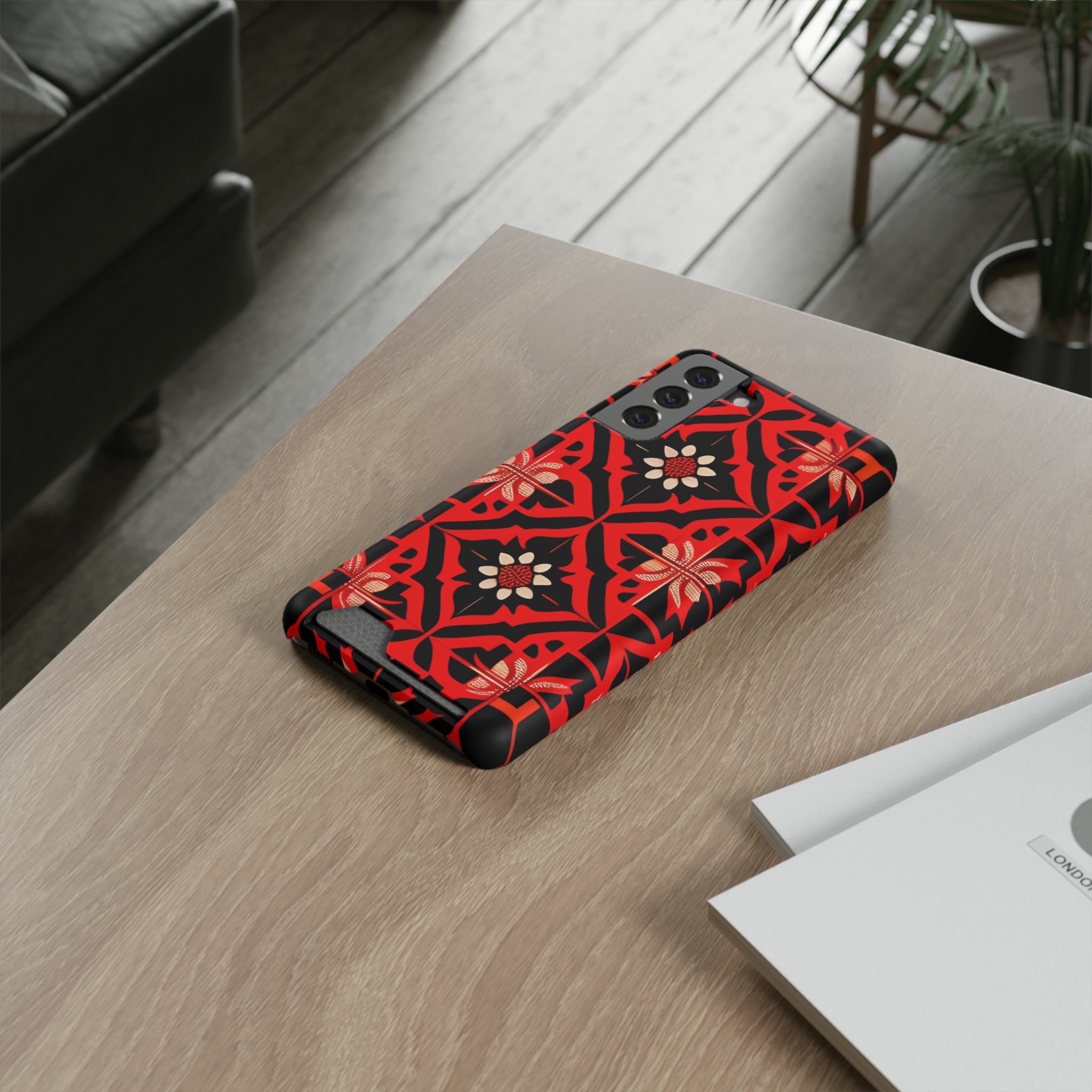 Phone Case With Card Holder ( Indonesian Style I801)