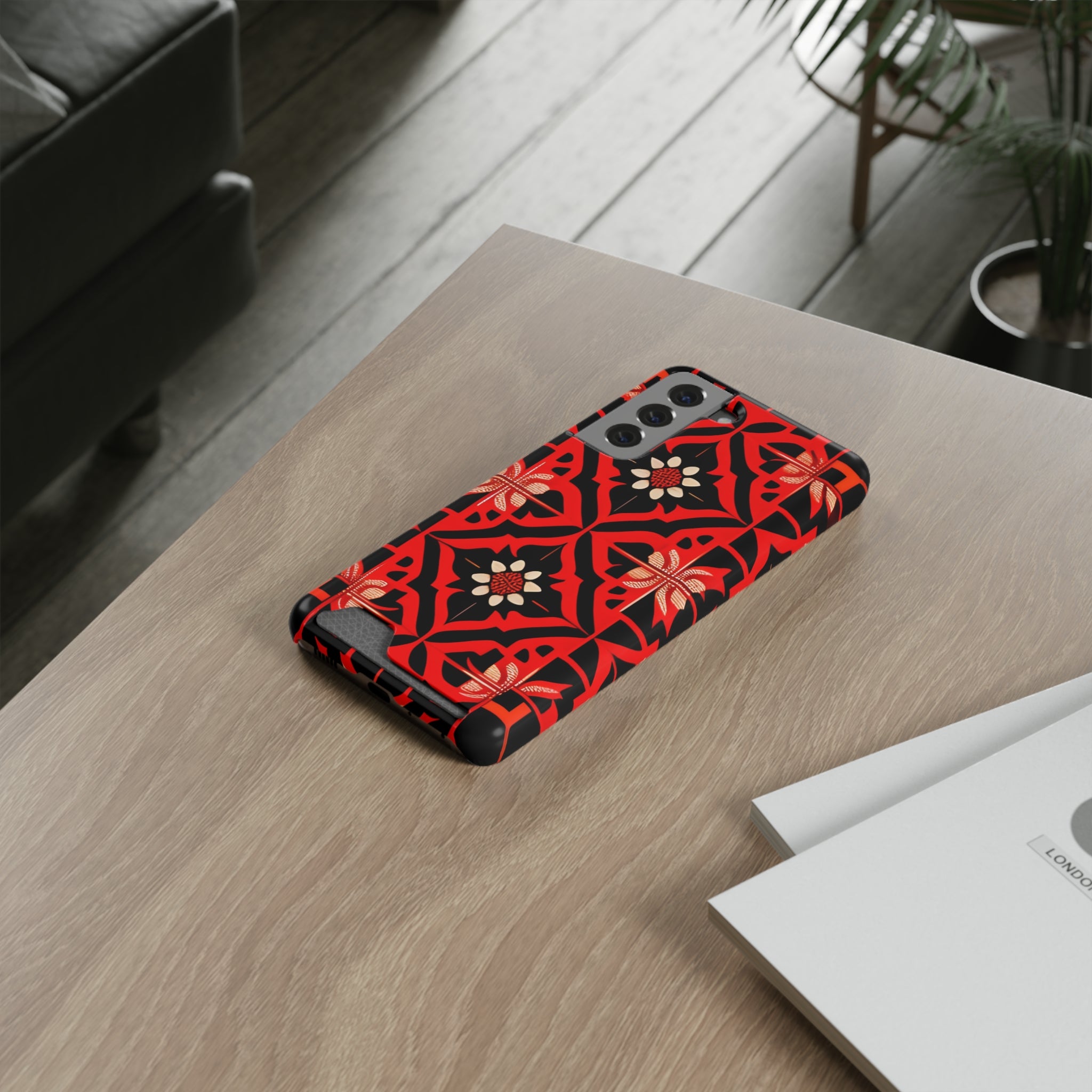 Phone Case With Card Holder ( Indonesian Style I801)