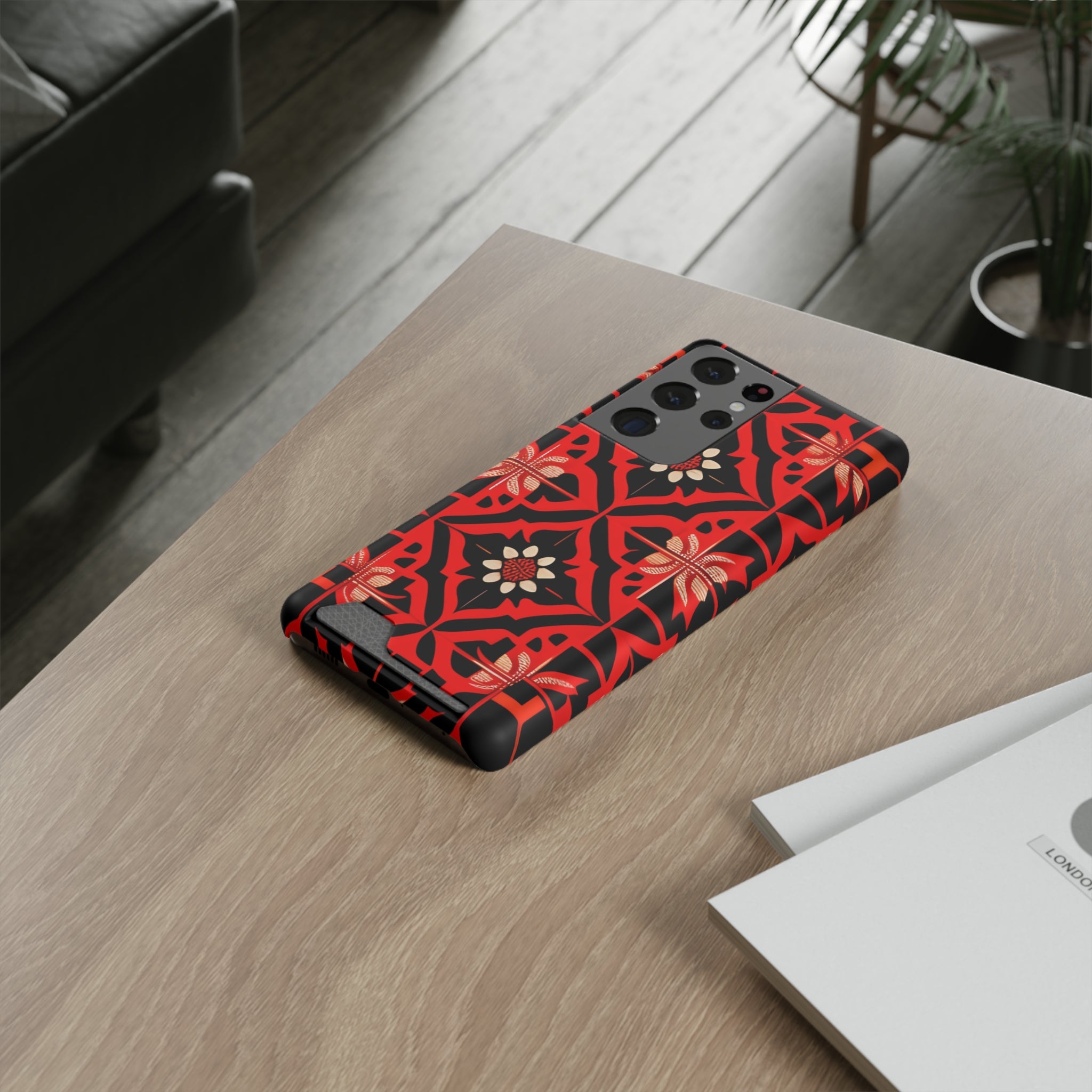Phone Case With Card Holder ( Indonesian Style I801)