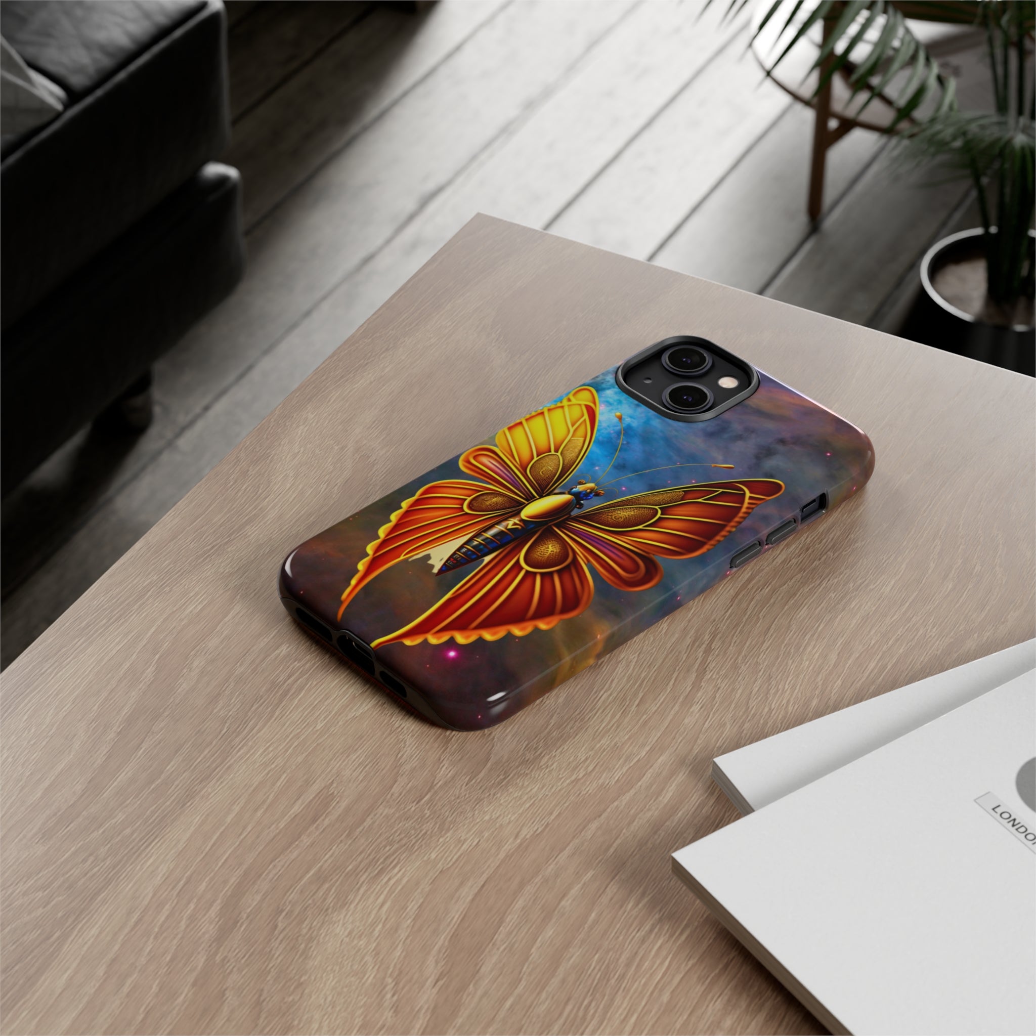Butterfly on Space Tough Case