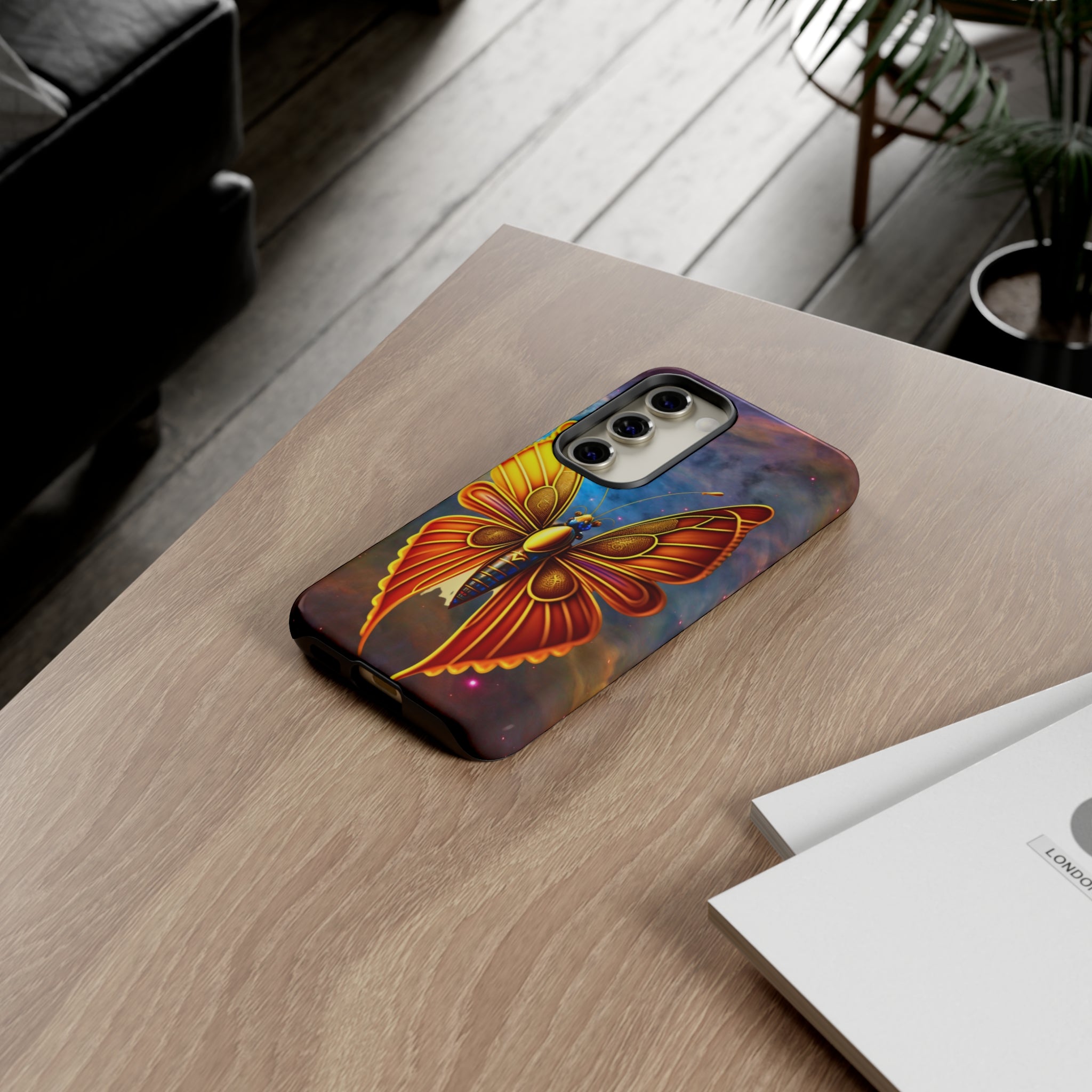Butterfly on Space Tough Case
